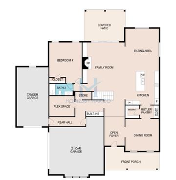 Photos of the Heritage Manor model in the The Parc at Caney subdivision in Cumming, GA