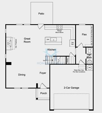 Photos of the Fairfield model in the Windance Lake subdivision in Loganville, GA