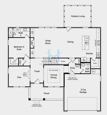 Photos of the Lawrence model in the Stratford Hills subdivision in Ball Ground, GA