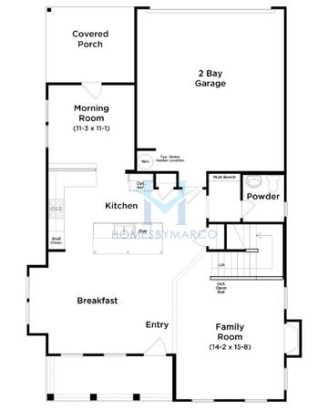 Charlotte model in Brush Arbor, McDonough, GA, built by DRB Homes