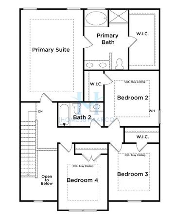 Layla II model in Enclave at Evergreen, Fairburn, GA, built by DRB Homes