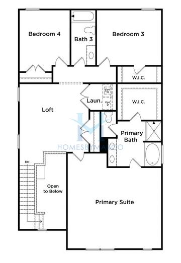 Photos of the Millhaven model in the Westminster subdivision in Covington, GA