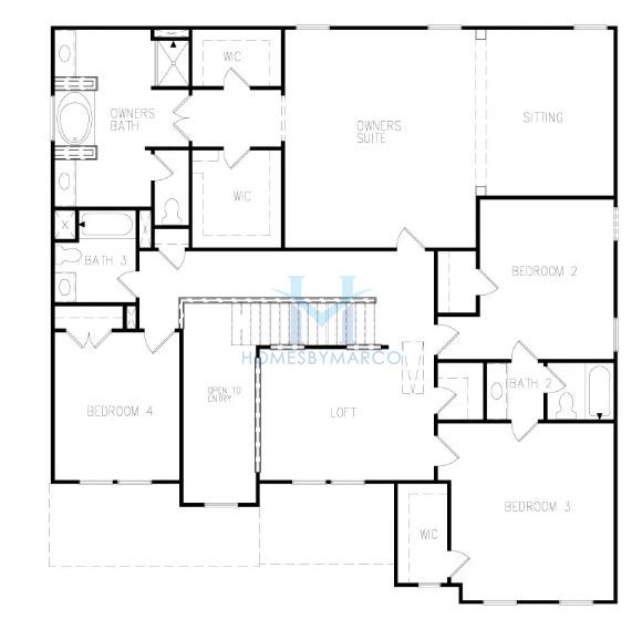 Photos of the Rosemary II model in the Grandview at Millers Mill subdivision in Stockbridge, GA
