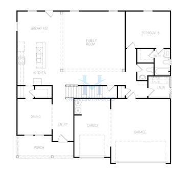 Rosemary II model in Grandview at Millers Mill, Stockbridge, GA, built by DRB Homes