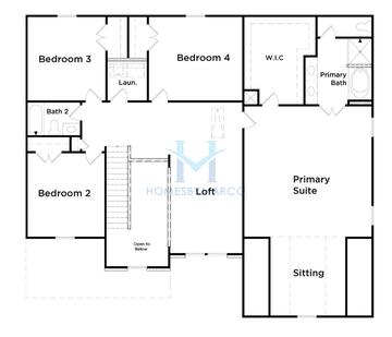 Meridian II model in Cambria at Traditions, Hampton, GA, built by DRB Homes