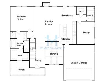 Photos of the Meridian II model in the Cambria at Traditions subdivision in Hampton, GA