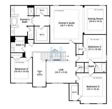 Rosemary II model in Kingston, Locust Grove, GA, built by DRB Homes