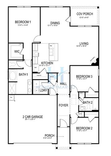 Photos of the Acadia model in the The Hamptons at Riverwood subdivision in Dallas, GA