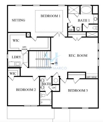 Bellview model in Briarwood, Cumming, GA, built by D.R. Horton