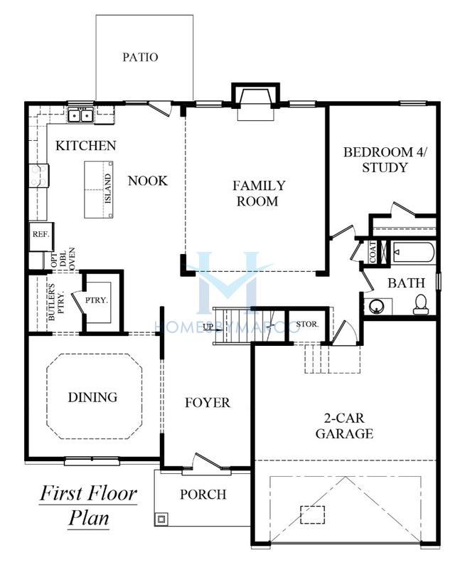 Photos of the Lynnbrook model in the The Hamptons at Riverwood subdivision in Dallas, GA