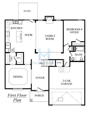 Photos of the Lynnbrook model in the The Hamptons at Riverwood subdivision in Dallas, GA
