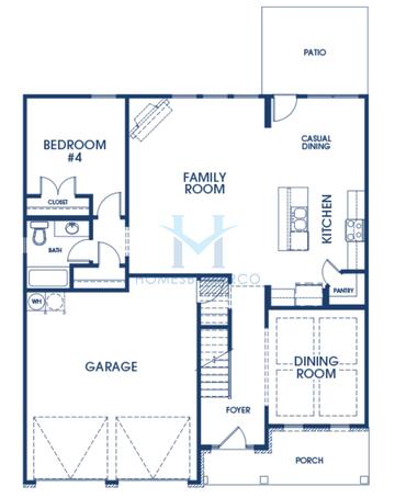 Photos of the Fleetwood model in the Water Oak Estates subdivision in Lawrenceville, GA
