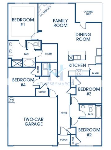 Photos of the Cali model in the Twin Lakes subdivision in Hoschton, GA