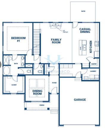 Photos of the Edison model in the Westland subdivision in Bogart, GA