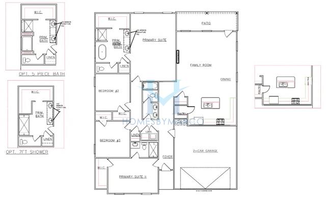 Photos of the Shiloh model in the Conner Springs subdivision in Social Circle, GA
