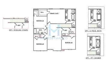 Photos of the Hemingway model in the Conner Springs subdivision in Social Circle, GA