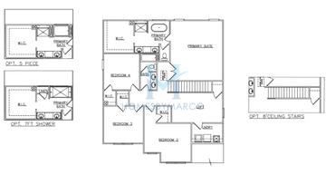 Photos of the Sinclair model in the Conner Springs subdivision in Social Circle, GA