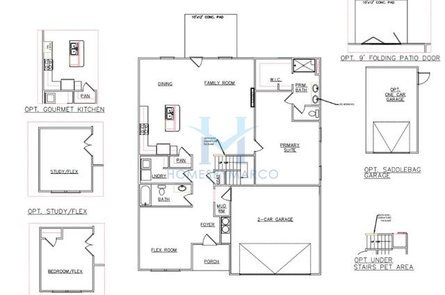 Photos of the Adrian model in the Conner Springs subdivision in Social Circle, GA