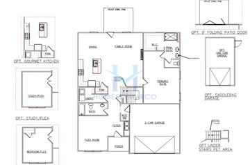 Photos of the Adrian model in the Conner Springs subdivision in Social Circle, GA