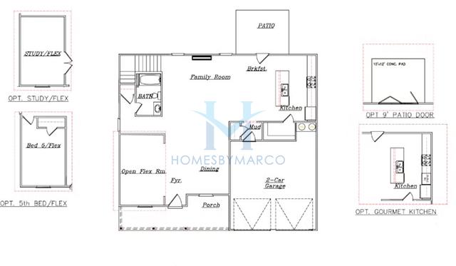 Photos of the Harding model in the Conner Springs subdivision in Social Circle, GA