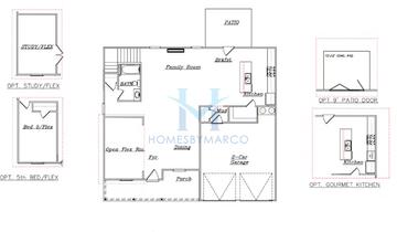 Photos of the Harding model in the Conner Springs subdivision in Social Circle, GA