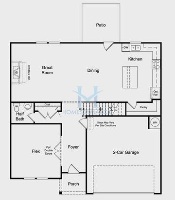 Photos of the Prescott model in the Blackberry Crossing West subdivision in Montgomery, IL