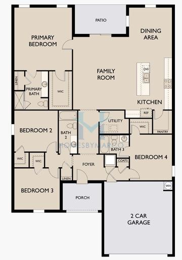 Photos of the Europa model in the Mt. Tabor Ridge subdivision in Dallas, GA