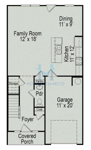 Woodmont model in Fuller Station, Loganville, GA, built by Smith Douglas Homes