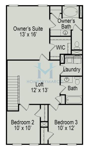 Photos of the Woodmont model in the Fuller Station subdivision in Loganville, GA