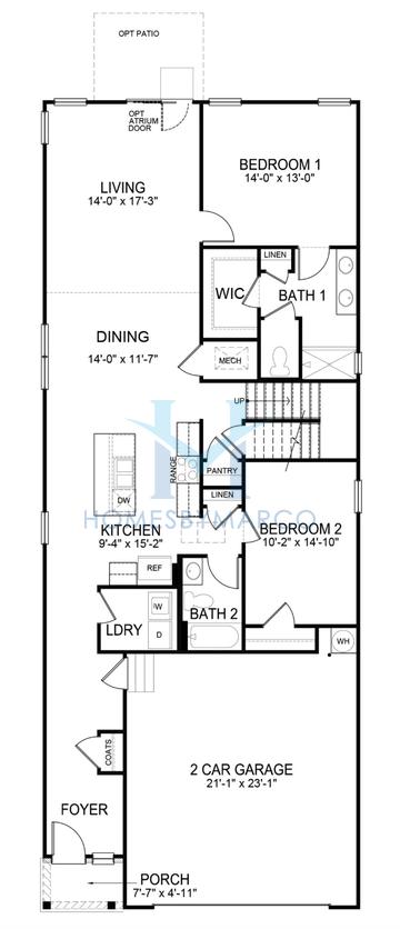 Photos of the Bowen II model in the Rosewood Farms subdivision in Acworth, GA