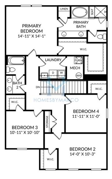 Photos of the Tyndall model in the Kingsley subdivision in Acworth, GA