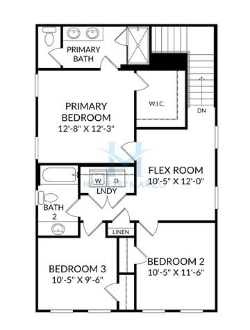 Photos of the Newcomb model in the Madison at Buice Lake subdivision in Acworth, GA