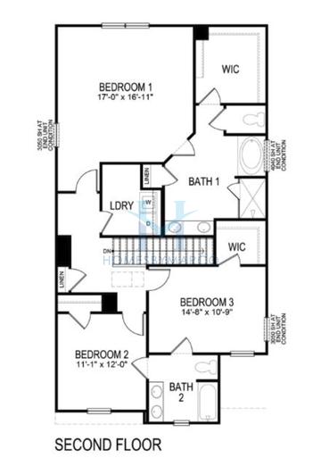 Photos of the Stratford model in the Barrett Cove subdivision in Marietta, GA
