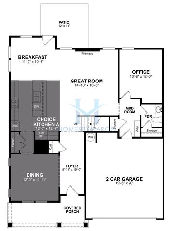 Emerson model in Hillside Manor, Powder Springs, GA, built by Beazer Homes