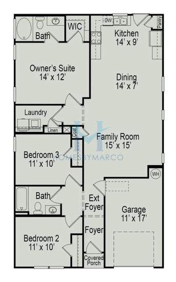 Photos of the Reynolds model in the Fair Oak subdivision in Calhoun, GA