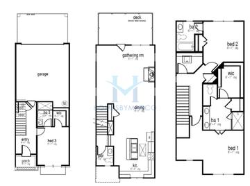 Photos of the Knollwood model in the Benteen Reserve subdivision in Atlanta, GA