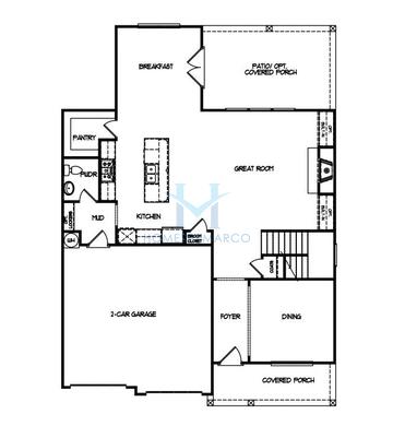 Photos of the Miller model in the Hemingway subdivision in Flowery Branch, GA