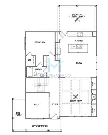 Photos of the Filmore model in the Hemingway subdivision in Flowery Branch, GA