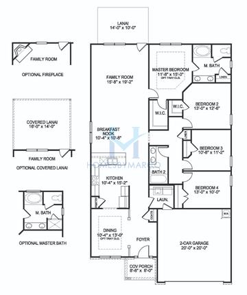 Photos of the 2030 model in the Magnolia Villas subdivision in Cornelia, GA