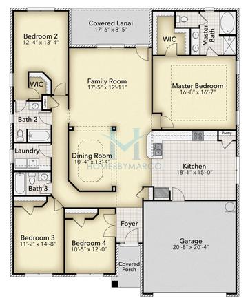 Photos of the 2316 model in the Bramlett Ridge subdivision in Dallas, GA
