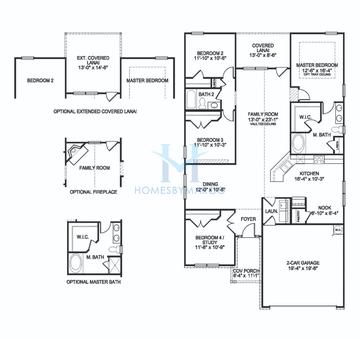 Photos of the 1830 model in the Magnolia Villas subdivision in Cornelia, GA