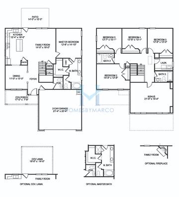 Photos of the 2628 model in the Magnolia Villas subdivision in Cornelia, GA
