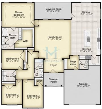 Photos of the 2700 model in the South Harbour at Mirror Lake subdivision in Villa Rica, GA