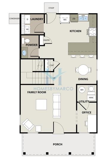 Christine model in The Cottages at East Lanier, Fayetteville, GA, built by Peachtree Building Group