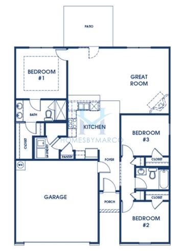 Photos of the Macon model in the The Cottages at Blue Ridge subdivision in Bonaire, GA