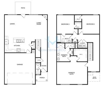 Photos of the Essex model in the Chastain Heights subdivision in Woodstock, GA