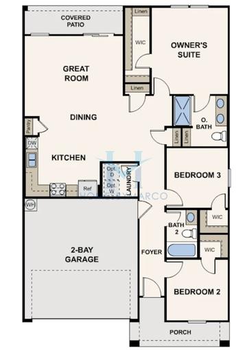 Photos of the Belmont model in the Arroyo Vistas subdivision in Wickenburg, AZ