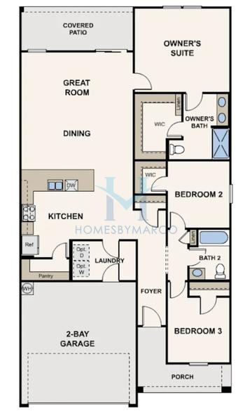 Photos of the Edgewood model in the Arroyo Vistas subdivision in Wickenburg, AZ