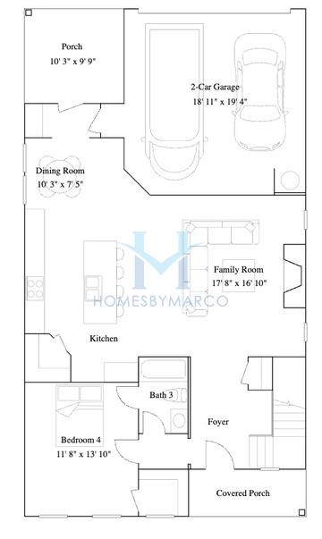 Photos of the Callahan model in the Forrest Crossing subdivision in Woodstock, GA