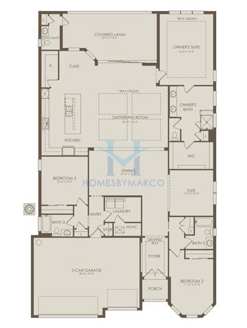 Photos of the Layton Grande model in the Verdana Village subdivision in Estero, FL